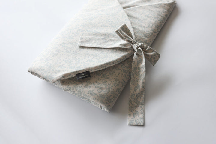 Wrap With Bow - Pigeon Blue - قماط