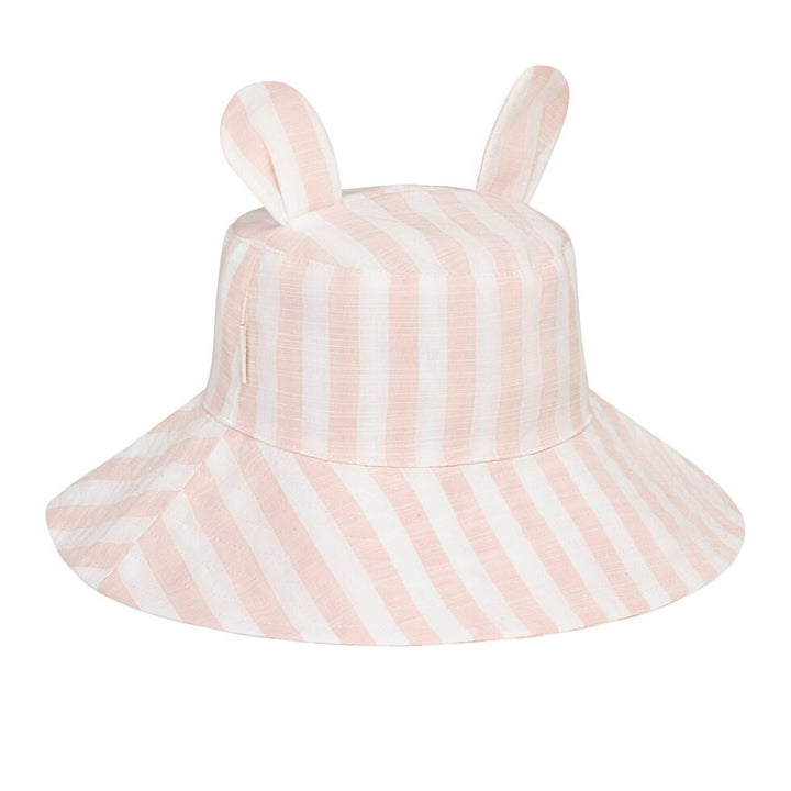 Stripy Bunny Sun Hat - قبعة