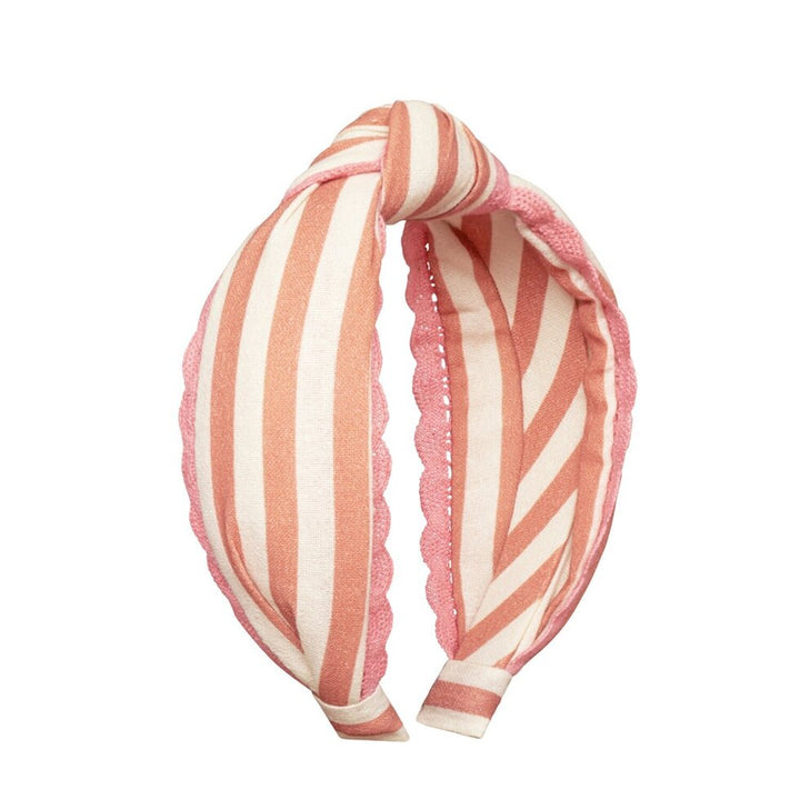 Stripy Scallop Knotted Headband - مستلزمات