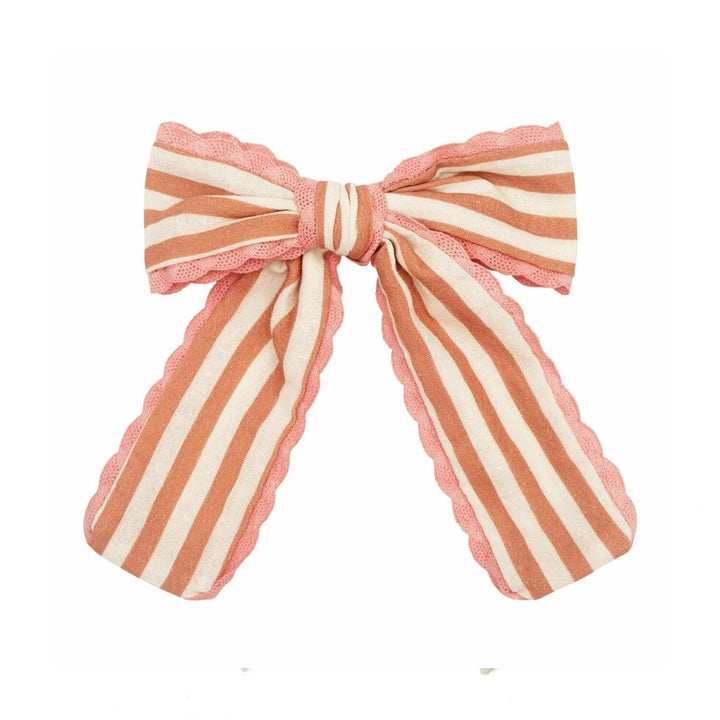 Stripy Scallop Long Bow Clip - مستلزمات