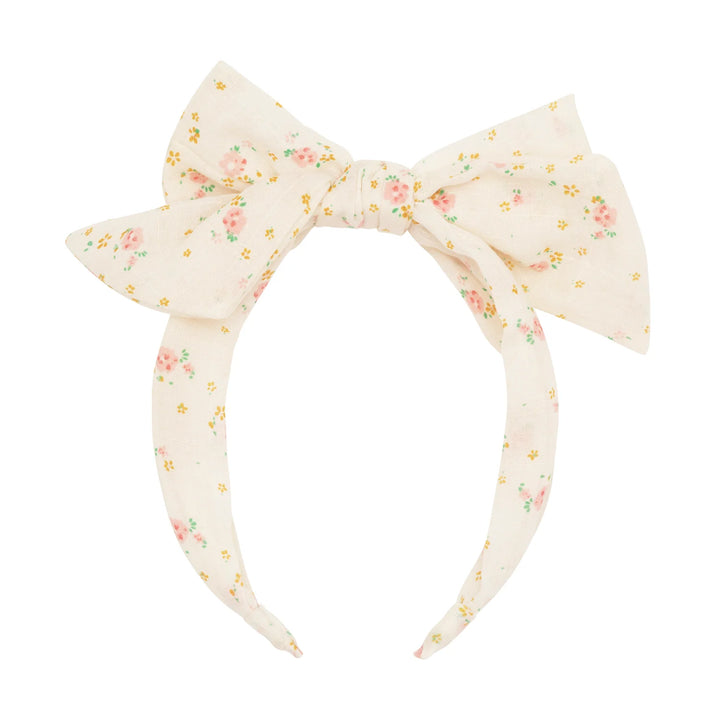 Tiny Blossom Double Bow Headband - مستلزمات