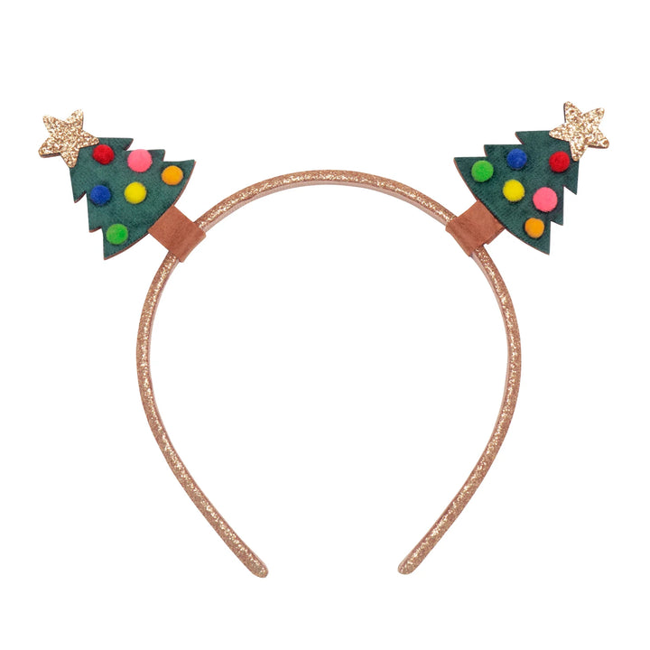 Velvet Christmas Tree Headband - مستلزمات