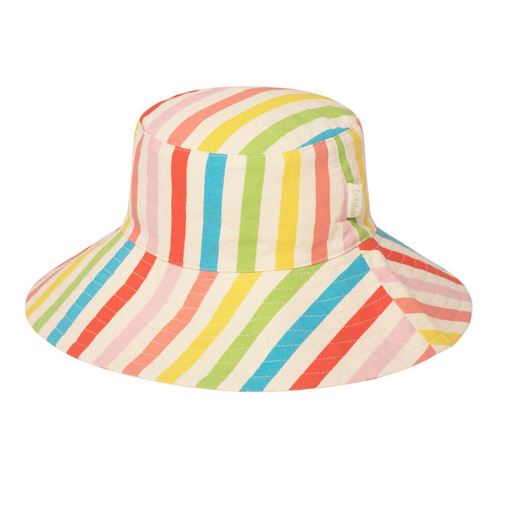 Rainbow Stripe Reversible Sun Hat - قبعة