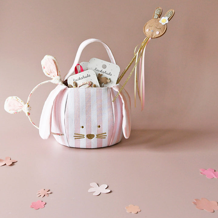 Stripy Bunny Bucket Bag - مستلزمات