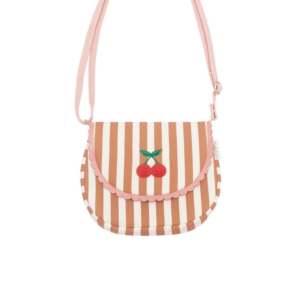 Stripy Cherry Scallop Bag - مستلزمات