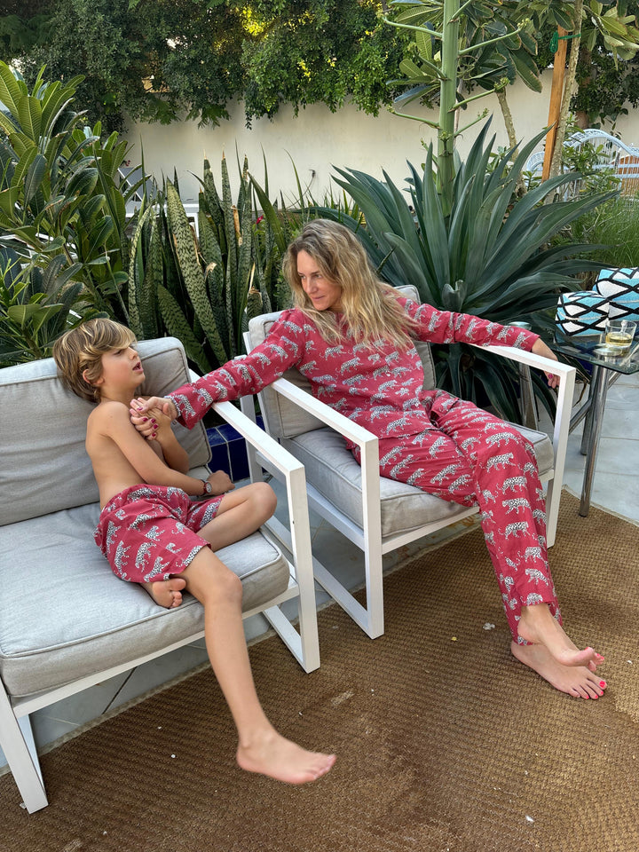 Kids Pyjama Pink Leo - ملابس سباحة