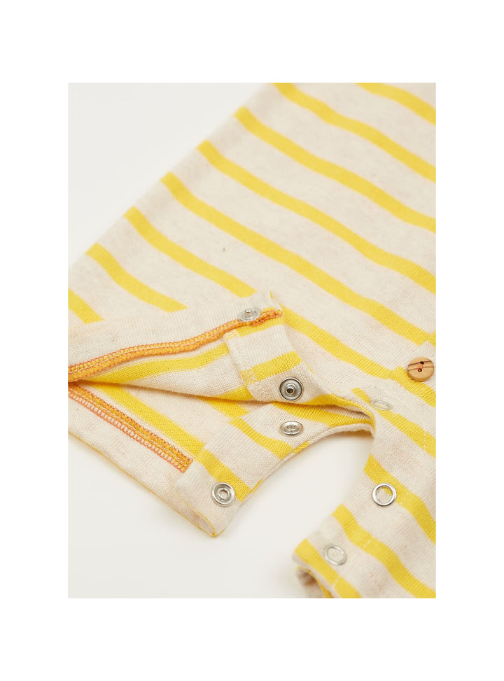 Playsuit Baby Boy Yellow Striped - بذلة