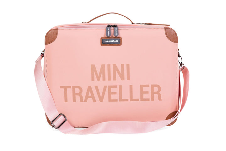 Mini Traveller Kids Suitcase Pink Copper - شنطة