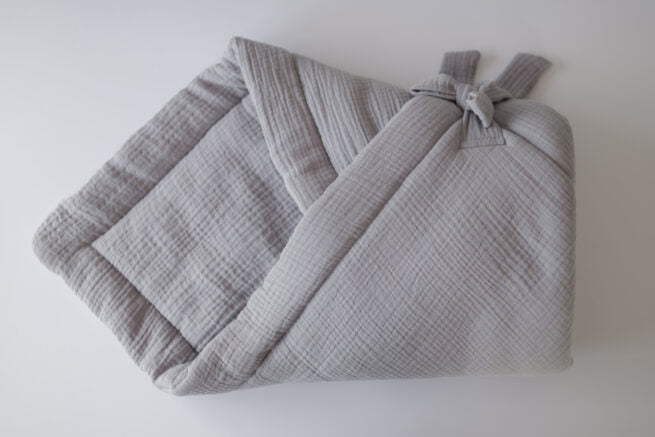 Wrap With Bow - Light Grey - قماط