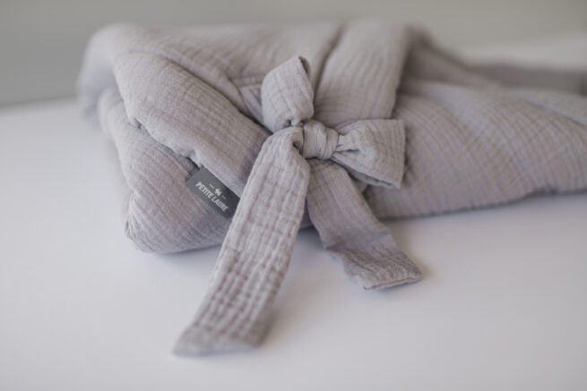 Wrap With Bow - Light Grey - قماط